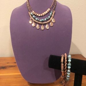Premier Designs Prestley necklace and bracelet set